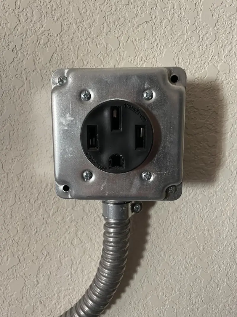 NEMA 14-50 outlet installed for Smart Home Electrical in Redford